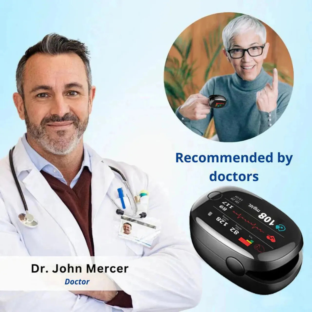 Advanced Non-Invasive Glucose Health Monitor-99.9% Accuracy | BUY 1 GET 1 FREE
